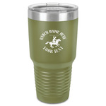 Western Ranch 30 oz Stainless Steel Tumbler - Olive - Single-Sided (Personalized)