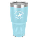 Western Ranch 30 oz Stainless Steel Tumbler - Teal - Single-Sided (Personalized)