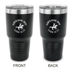 Western Ranch 30 oz Stainless Steel Tumbler - Black - Double Sided (Personalized)