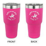 Western Ranch 30 oz Stainless Steel Tumbler - Pink - Double Sided (Personalized)
