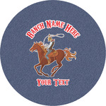Western Ranch Multipurpose Round Labels - 5" (Personalized)