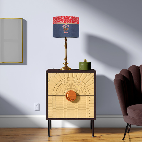 Western Ranch 8" Drum Lampshade - LIFESTYLE