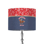 Western Ranch 8" Drum Lamp Shade - Fabric (Personalized)