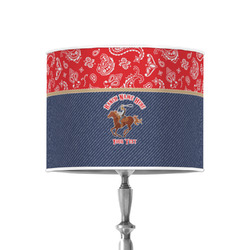 Western Ranch 8" Drum Lamp Shade - Poly-film (Personalized)