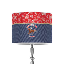 Western Ranch 8" Drum Lamp Shade - Poly-film (Personalized)