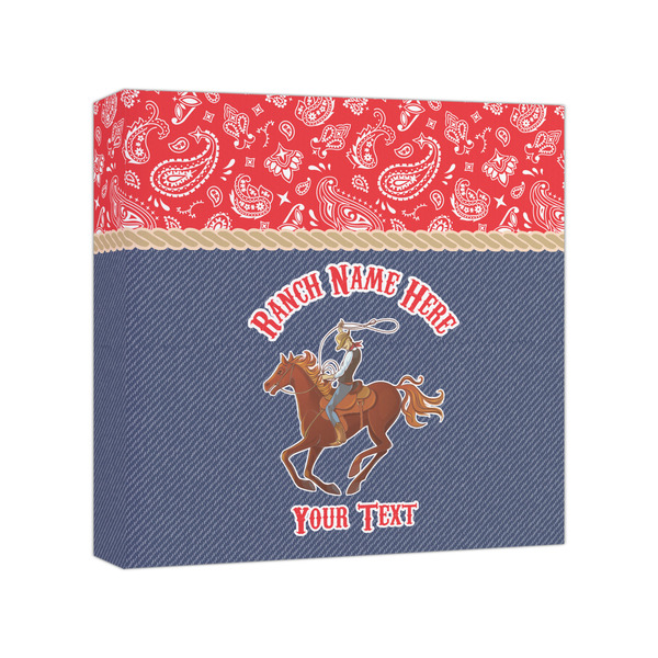 Custom Western Ranch Canvas Print - 8x8 (Personalized)