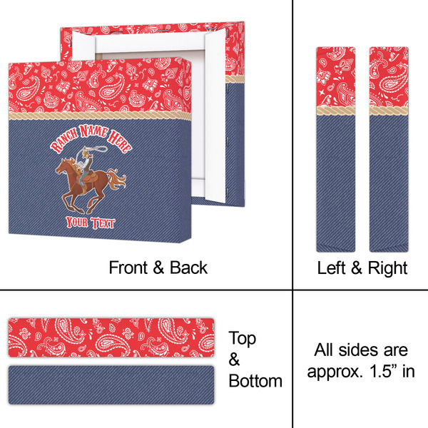 Western Ranch 8x8 - Canvas Print - Approval