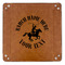Western Ranch 9" x 9" Leatherette Snap Up Tray - APPROVAL (FLAT)