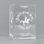 Western Ranch Acrylic Pen Holder (Personalized)