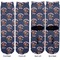 Western Ranch Adult Crew Socks - Double Pair - Front and Back - Apvl