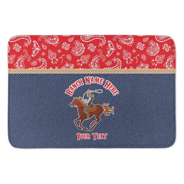 Custom Western Ranch Anti-Fatigue Kitchen Mat (Personalized)
