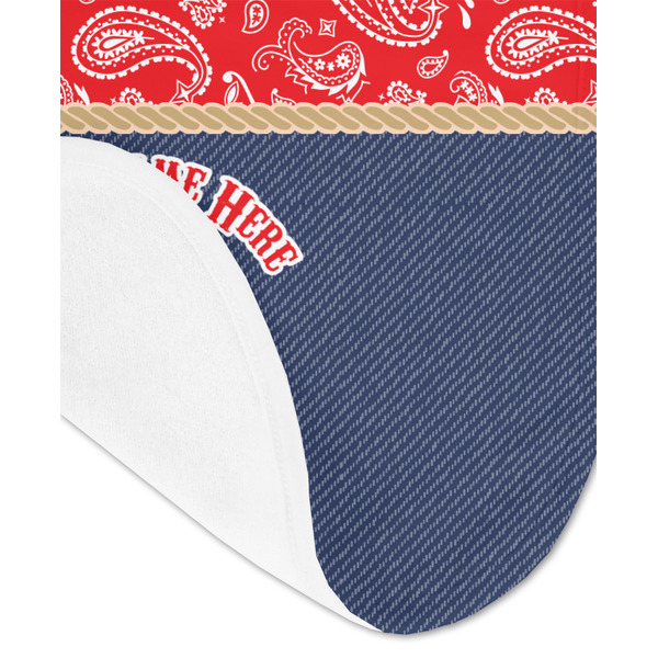 Western Ranch Baby Bib - AFT detail