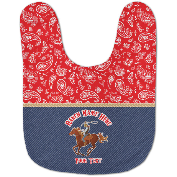 Western Ranch Baby Bib - AFT flat