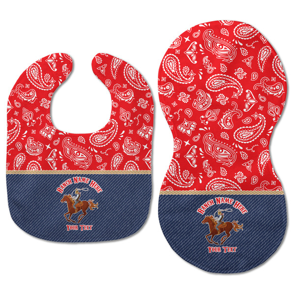 Western Ranch Baby Bib & Burp Set - Approval (new bib & burp)