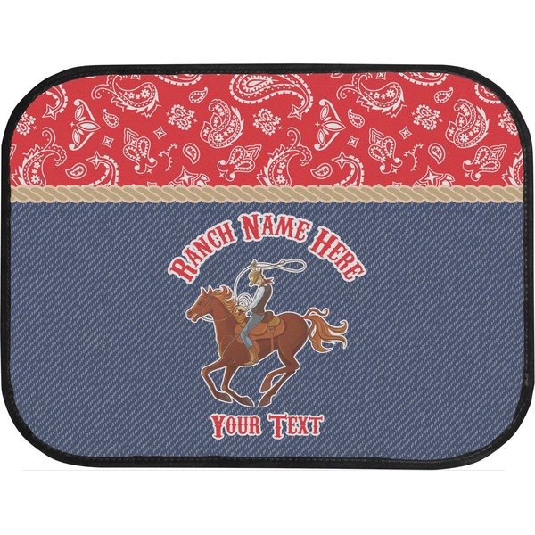 Western Ranch Back Seat Car Mat