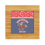 Western Ranch Bamboo Trivet with Ceramic Tile Insert (Personalized)
