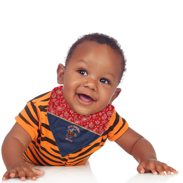 Western Ranch Bandana Bib - (Lifestyle 1 boy)
