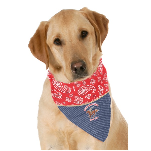 Custom Western Ranch Dog Bandana Scarf w/ Name or Text