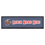 Western Ranch Bar Mat - Large (Personalized)