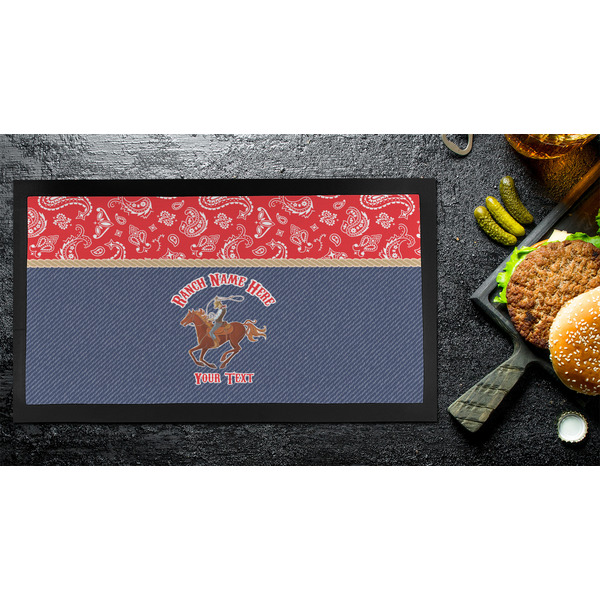 Western Ranch Bar Mat - Small - LIFESTYLE