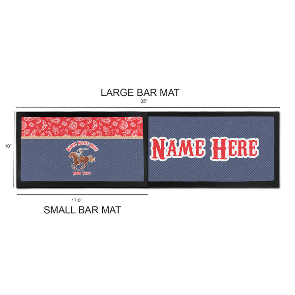 Western Ranch Bar Mats - Sizing Chart