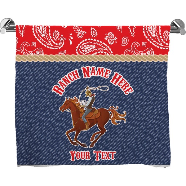 Custom Western Ranch Bath Towel (Personalized)