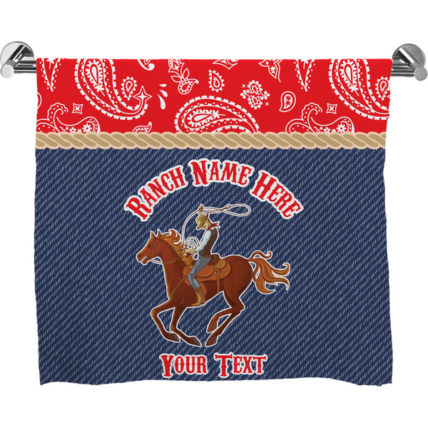 Custom Western Ranch Bath Towel (Personalized)
