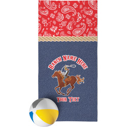 Western Ranch Beach Towel (Personalized)