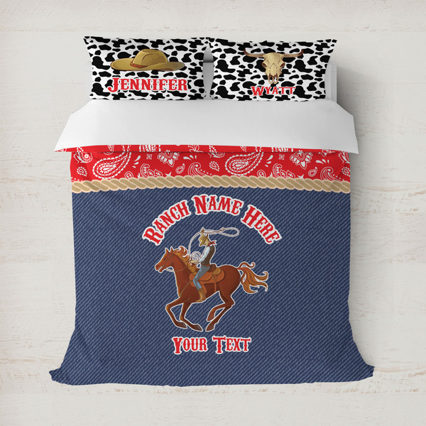Custom Western Ranch Duvet Cover Set - Full / Queen (Personalized)