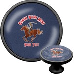 Western Ranch Cabinet Knob (Black) (Personalized)