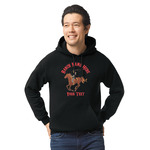 Western Ranch Hoodie - Black - XL (Personalized)