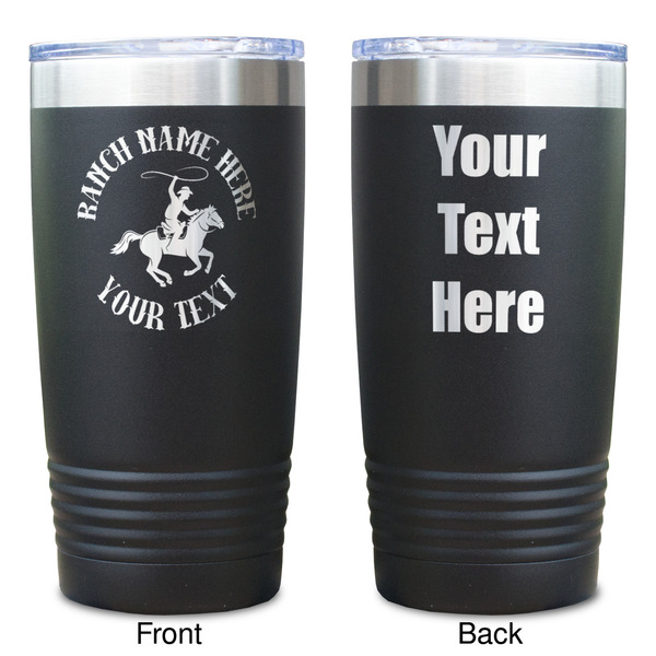 Western Ranch Black Polar Camel Tumbler - 20oz - Double Sided  - Approval