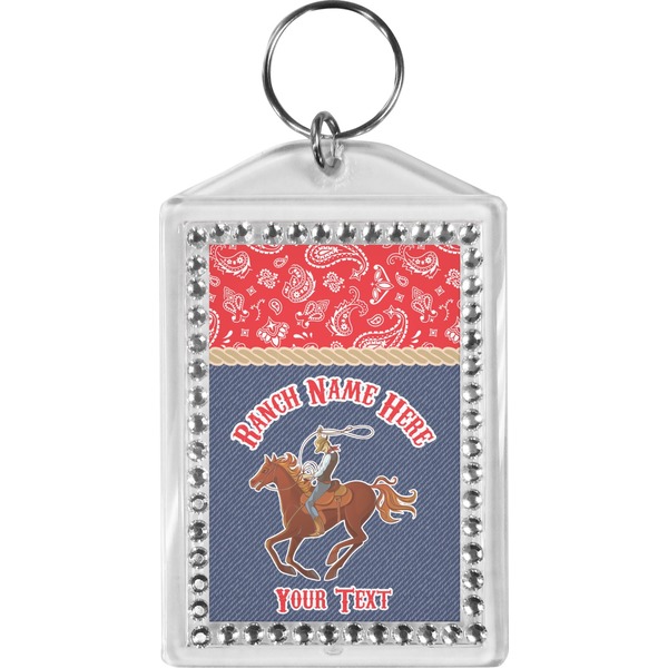 Custom Western Ranch Bling Keychain (Personalized)