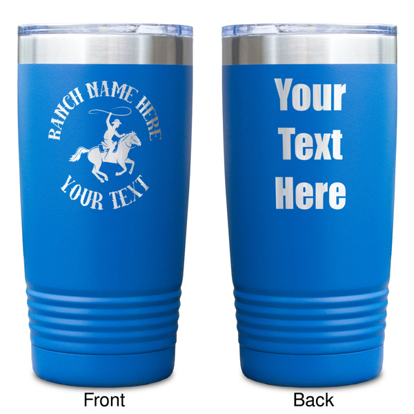 Western Ranch Blue Polar Camel Tumbler - 20oz - Double Sided - Approval