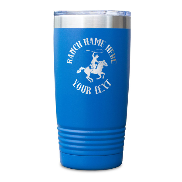 Western Ranch Blue Polar Camel Tumbler - 20oz - Single Sided - Approval