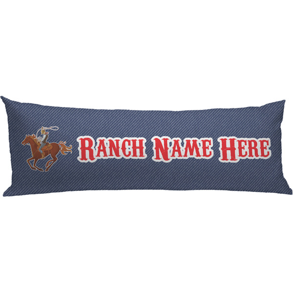 Custom Western Ranch Body Pillow Case (Personalized)