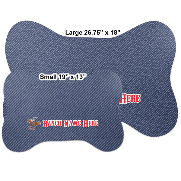 Western Ranch Bone Shaped Mat Comparison