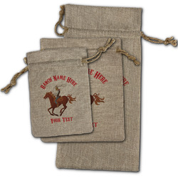 Western Ranch Burlap Gift Bag (Personalized)