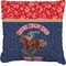 Western Ranch Burlap Pillow 18"