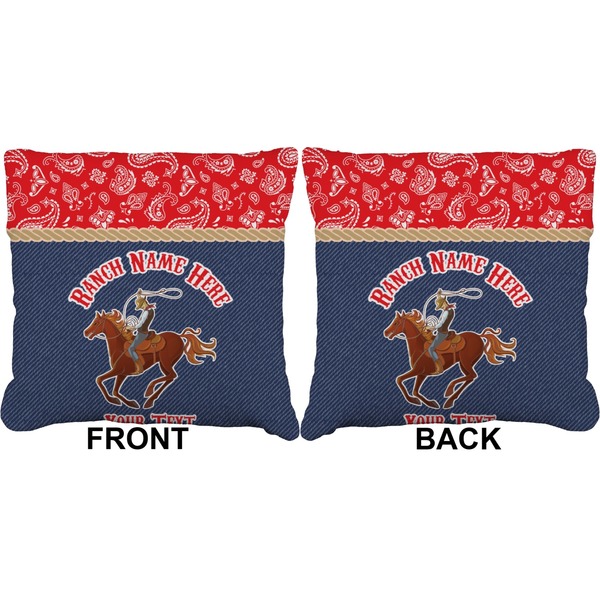 Western Ranch Burlap Pillow Approval