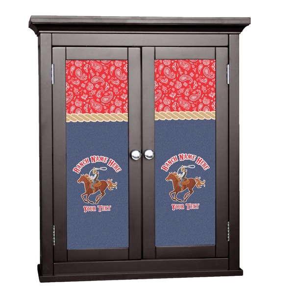 Custom Western Ranch Cabinet Decal - Large (Personalized)