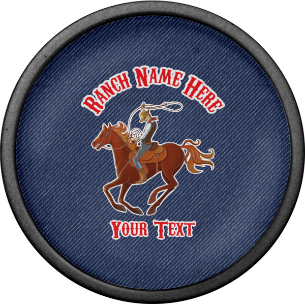 Western Ranch Cabinet Knob - Black - Front