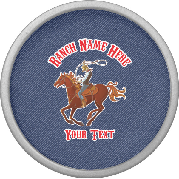 Western Ranch Cabinet Knob - Nickel - Front