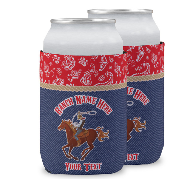 Custom Western Ranch Can Cooler (12 oz) w/ Name or Text