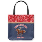 Western Ranch Canvas Tote Bag - Small - 13"x13" (Personalized)