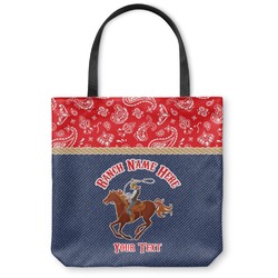 Western Ranch Canvas Tote Bag (Personalized)