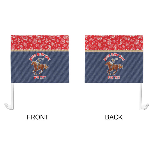 Western Ranch Car Flag - Large - APPROVAL