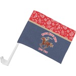 Western Ranch Car Flag - Small w/ Name or Text