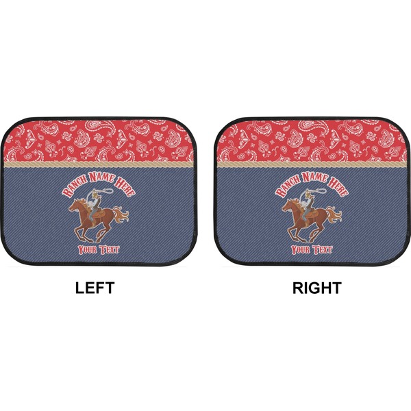 Western Ranch Car Floor Mats (Back Seat) (Approval)