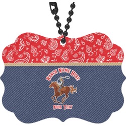 Western Ranch Rear View Mirror Decor (Personalized)